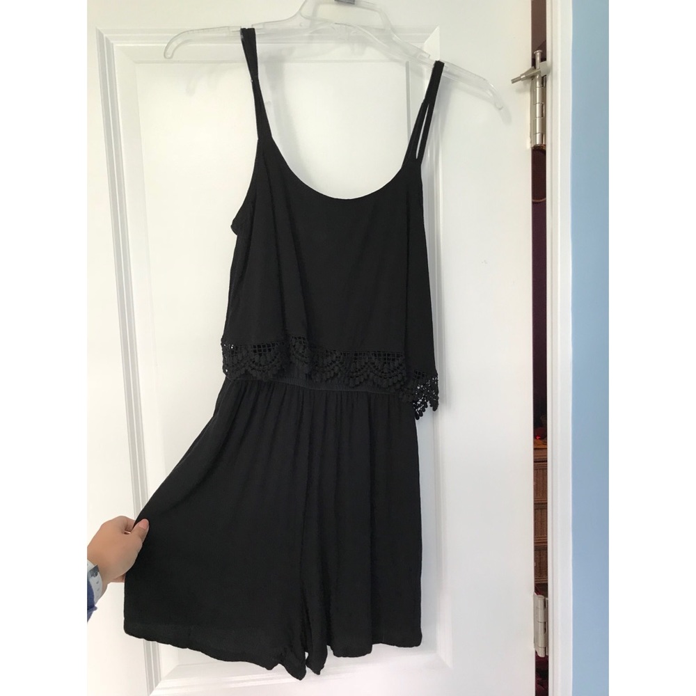 Xhilaration Black Romper